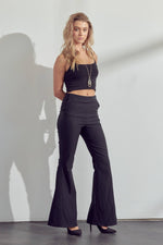 Solid Flared High Waist Pants – Effortlessly Chic & Comfortably Boho - The Elevated Hippie