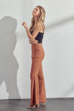 Solid Flared High Waist Pants – Effortlessly Chic & Comfortably Boho - The Elevated Hippie
