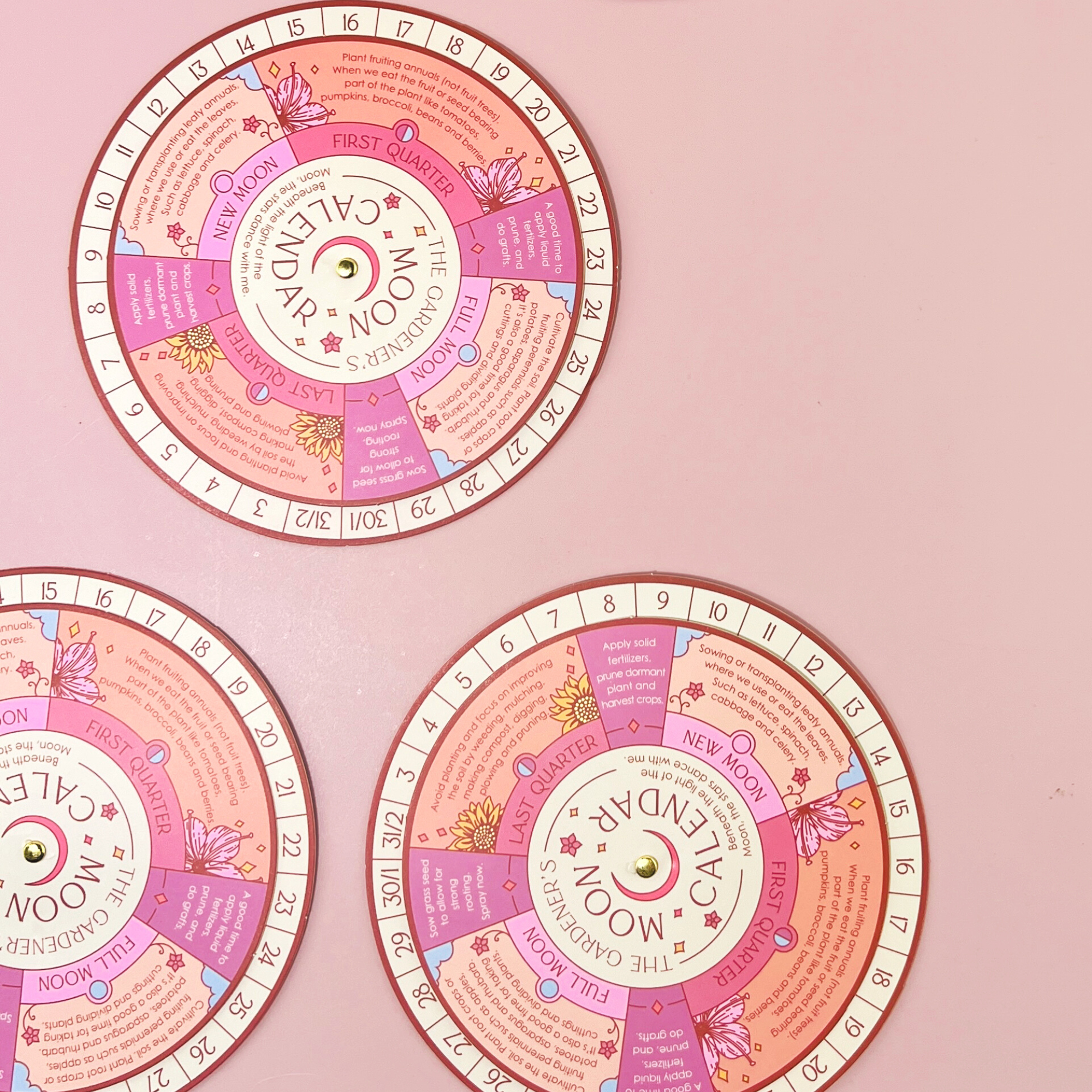 Moon Calendar Spinner Planting Guide - The Elevated Hippie