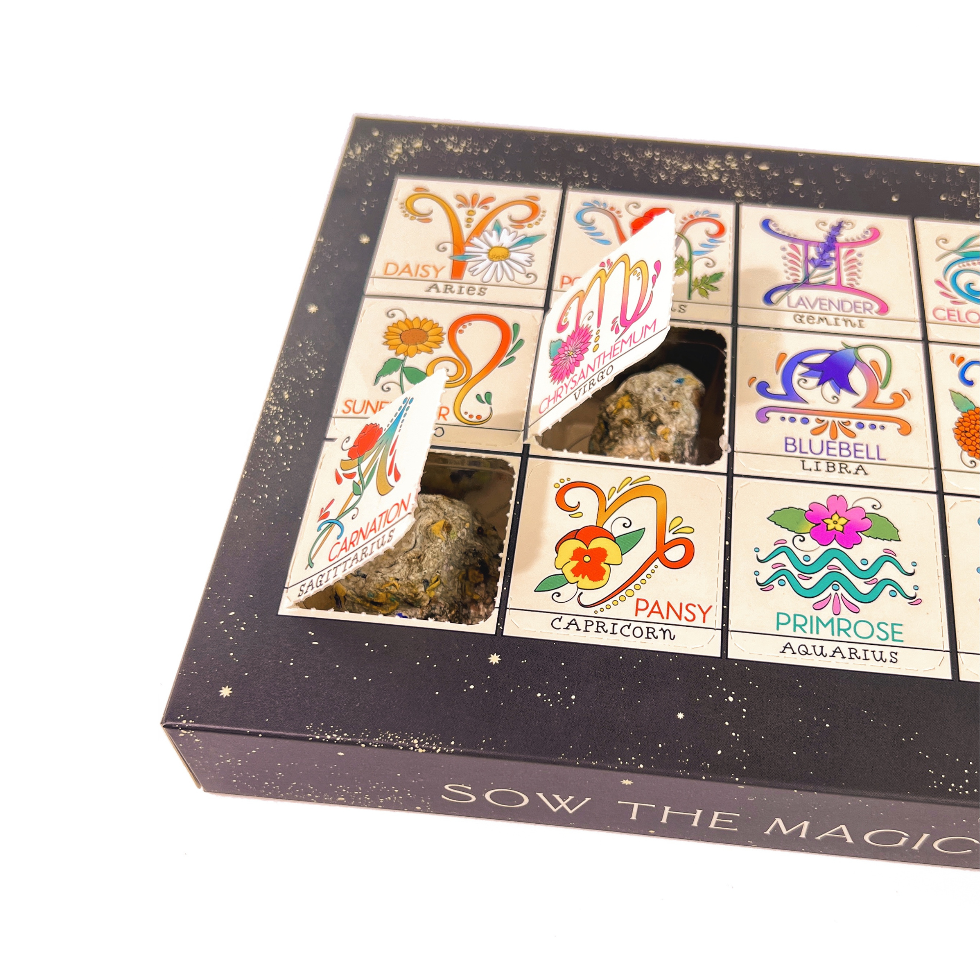 Zodiac Flower Seed Ball Flower Planting Set - The Elevated Hippie