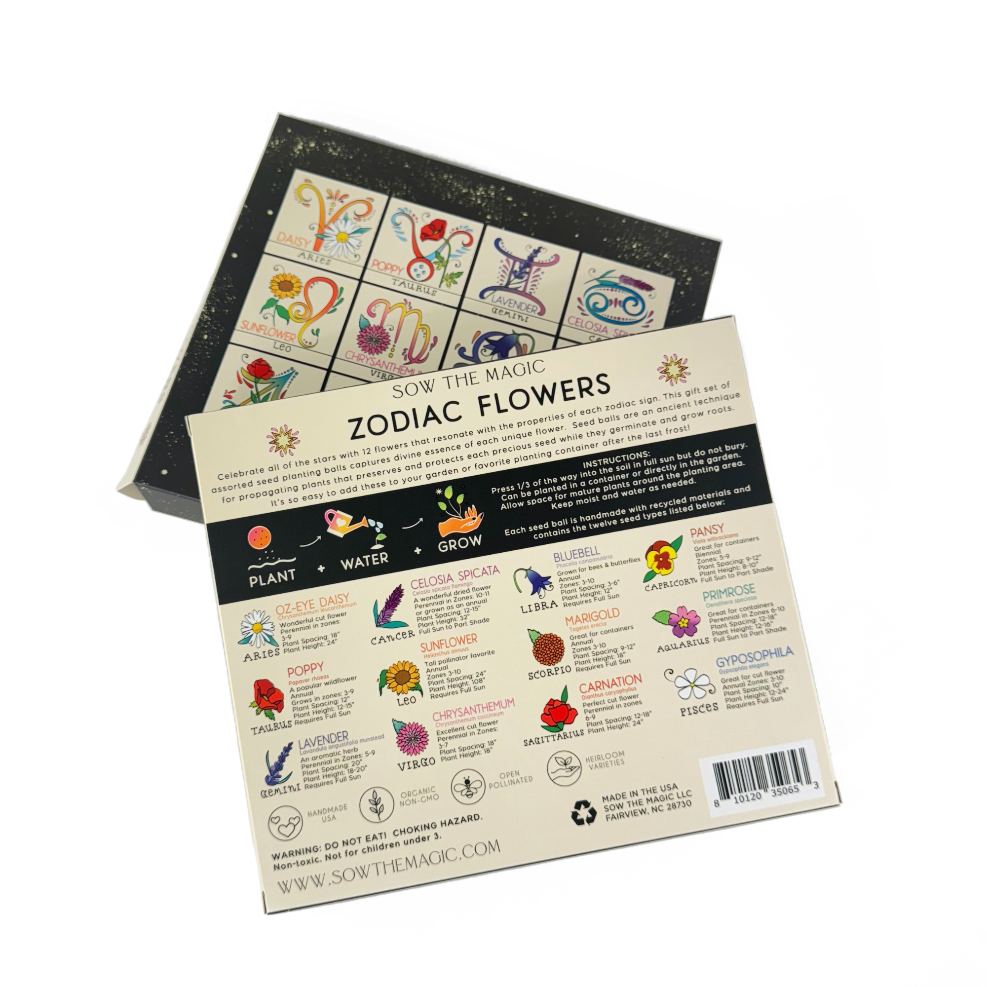 Zodiac Flower Seed Ball Flower Planting Set - The Elevated Hippie