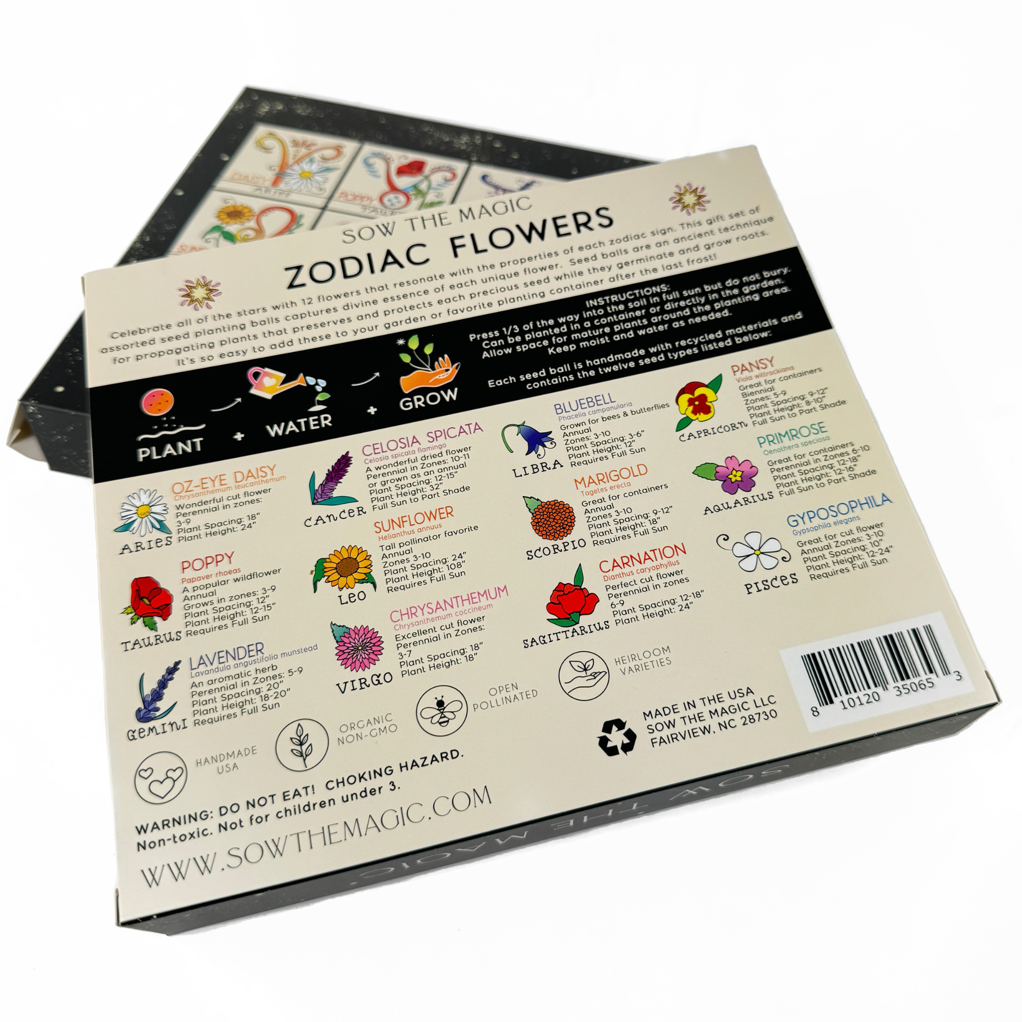 Zodiac Flower Seed Ball Flower Planting Set - The Elevated Hippie