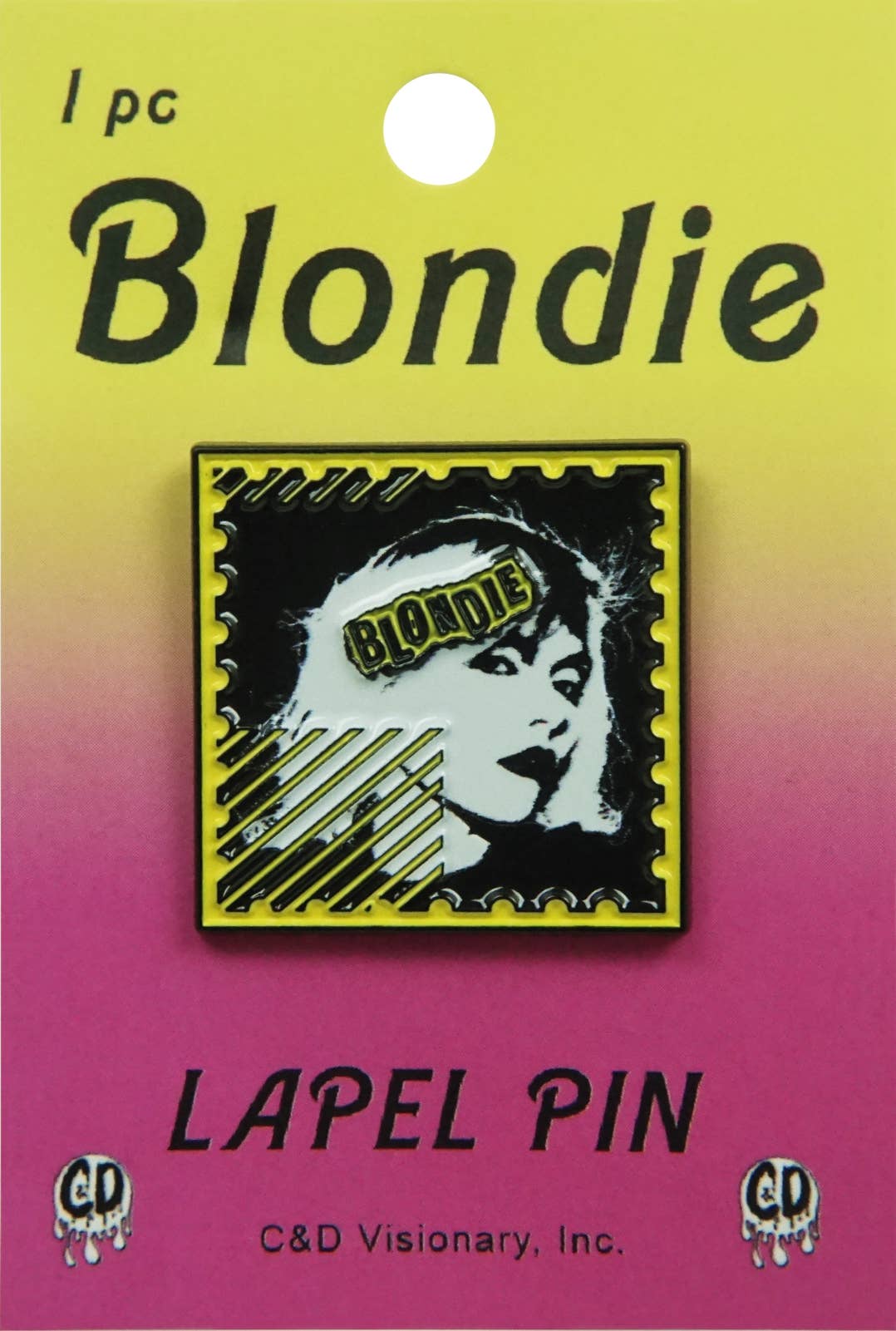 Enamel Pin - Blondie - Debbie Harry Stamp - The Elevated Hippie