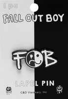 Enamel Pin - Fall Out Boy - Black And White Logo - The Elevated Hippie