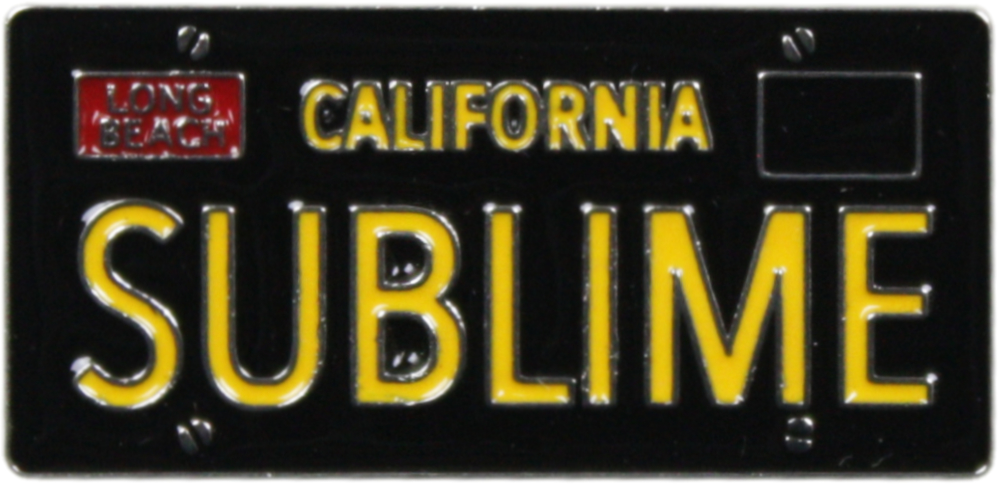 Enamel Pin - Sublime - California License Plate Logo - The Elevated Hippie