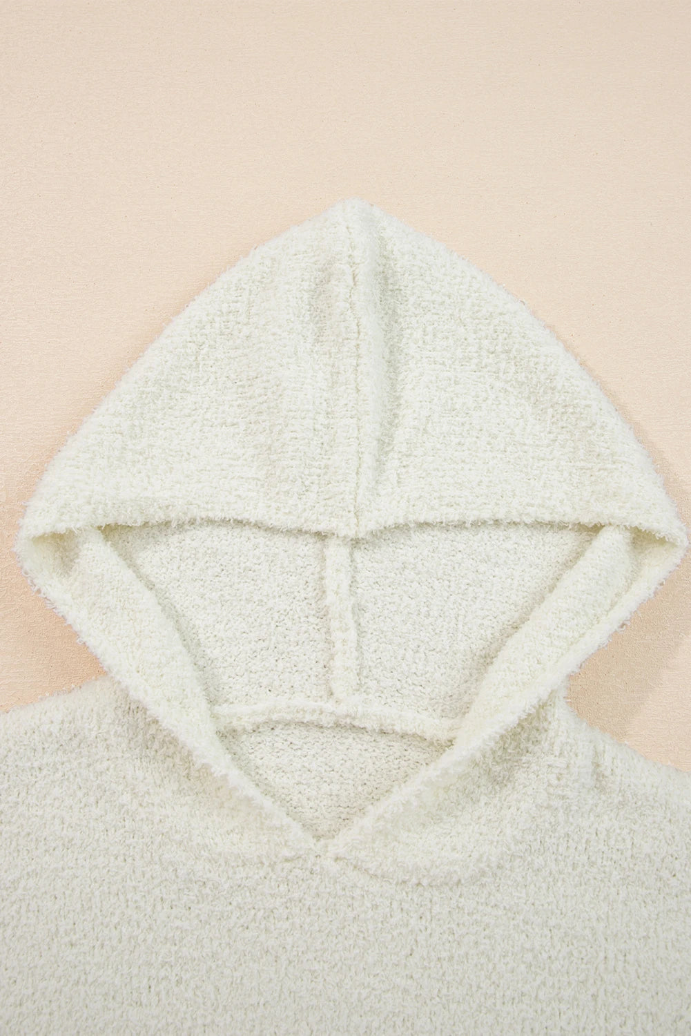 Multicolor Stripe Accent Hooded Popcorn Sweater boho clothing, festival outfit, hippie style apparel | Elevated Hippie