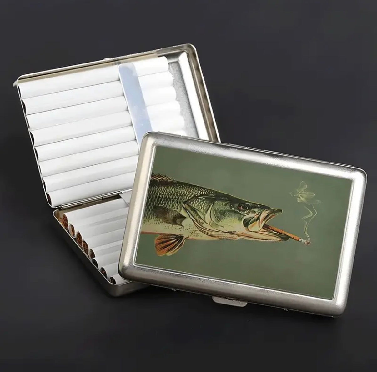 Recycled Aluminum Metal Cigarette Case | Slim Eco-Friendly Pocket Storage - The Elevated Hippie