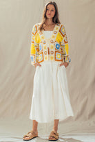 Granny Square Crochet Tie-Front Cardigan - The Elevated Hippie