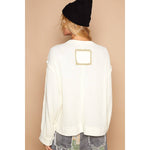 Vintage Washed Peace Patch Thermal – Soft Grunge Meets Boho Chill - The Elevated Hippie