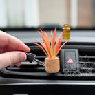 Orange Spikey Plant Vent Clip Car Air Freshener (Reusable) - The Elevated Hippie