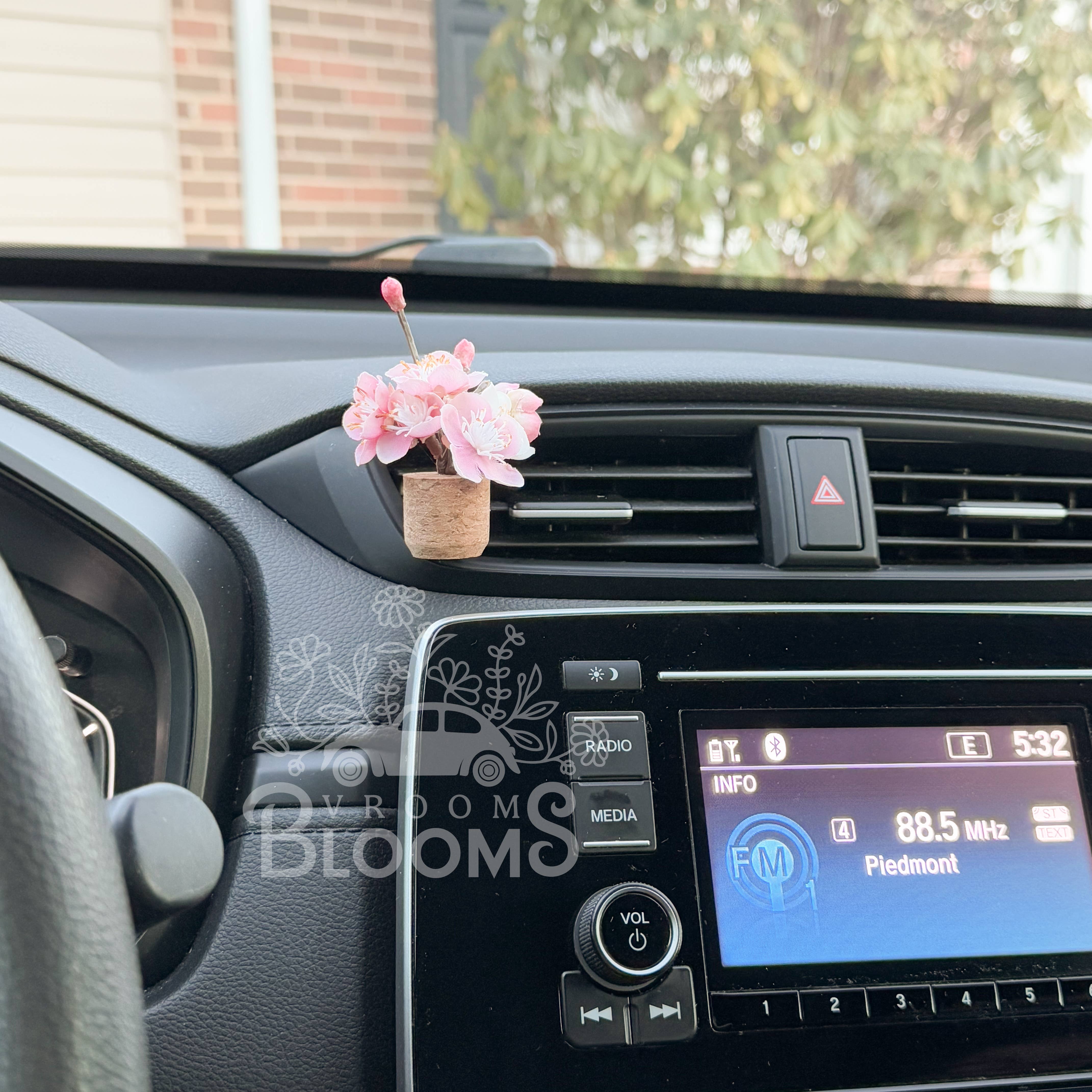 Pink Cherry Blossom Vent Clip Car Air Freshener (Reusable) - The Elevated Hippie