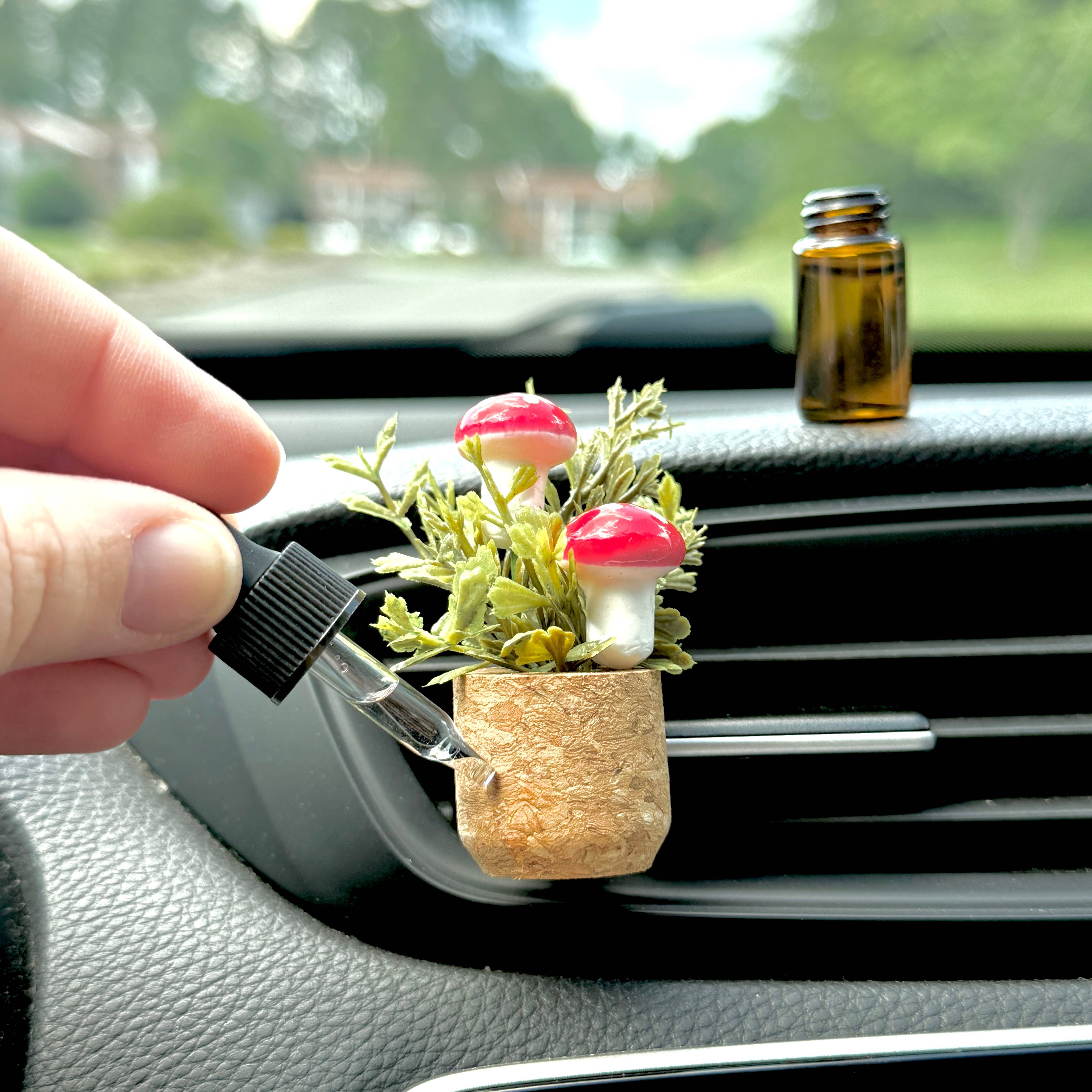 Mushroom Vent Clip Car Air Freshener Diffuser (Reusable) - The Elevated Hippie