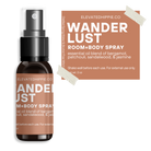 Wander Lust Essential Oil Room + Body Spray – Bergamot, Patchouli, Myrrh & Jasmine boho clothing, festival outfit, hippie style apparel | Elevated Hippie
