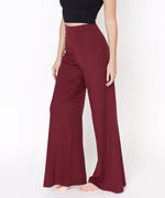 Women's Ponte Wide Leg Pants – Full Length, High Waist - The Elevated Hippie