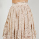 Desert Dream Festival Skirt Gathered Lace Mini - New Arrival - The Elevated Hippie