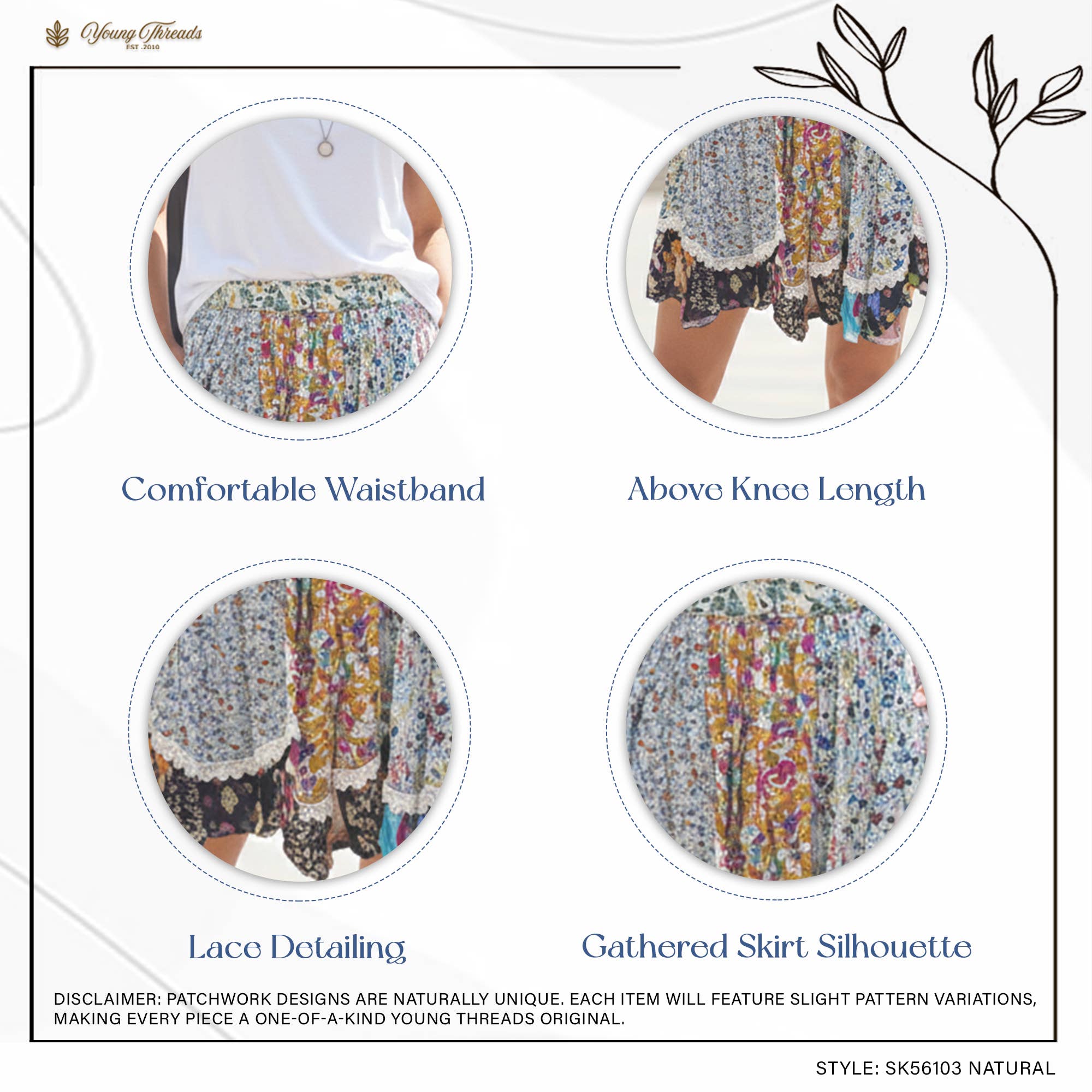 Desert Dream Festival Skirt Gathered Lace Mini - New Arrival - The Elevated Hippie