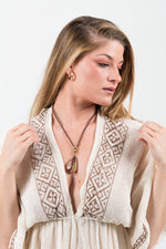 Yute Ibiza Bohemian Butterfly-Sleeve Dress - The Elevated Hippie