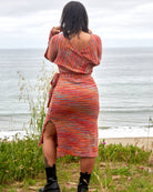 Cotton Knit V-Neck Dress - The Elevated Hippie